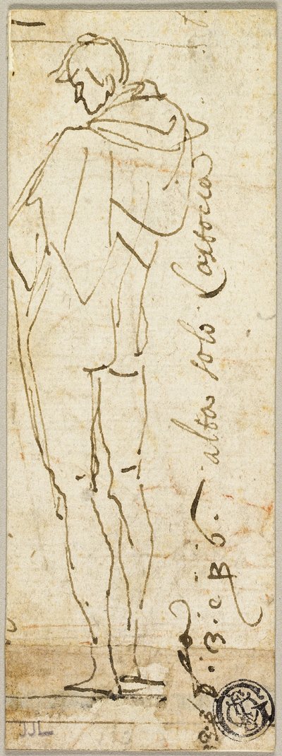 Stojący mężczyzna nago autorstwa Andrea del Sarto