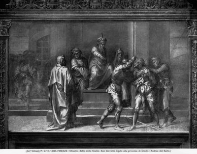Aresztowanie św. Jana, ok. 1520 (fresk) autorstwa Andrea del Sarto