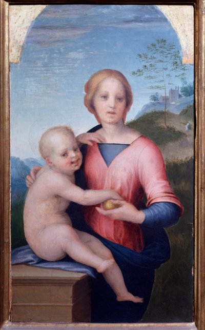 Dziewica z dzieckiem (Malarstwo autorstwa Andrea del Sarto