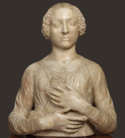 Dama z Bukietem , ok. 1475 r. autorstwa Andrea del Verrocchio