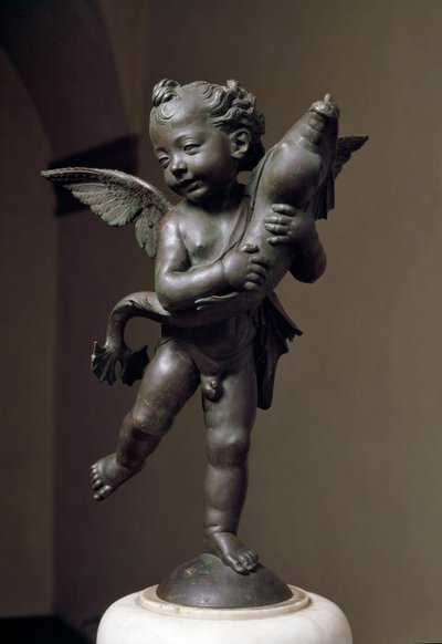 Miłość z delfinem Rzeźba z brązu autorstwa Verrocchio autorstwa Andrea del Verrocchio