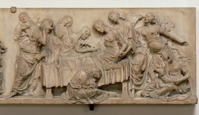 Płaskorzeźba przedstawiająca śmierć Franceski Tornabuoni autorstwa Andrea del Verrocchio