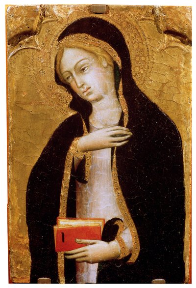 Zwiastowanie Dziewicy, c1410 autorstwa Andrea di Bartolo