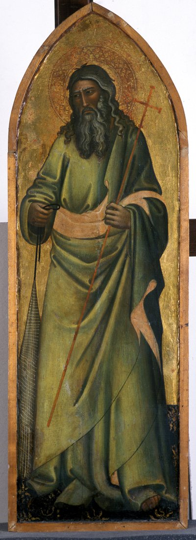 Apostoł Andrzej, ok. 1370 (tempera na drewnie topoli) autorstwa Andrea di Bonaiuto fl.1343-77 Andrea di Bonaiuto fl.1343-77