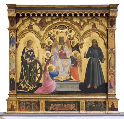 Madonna z Cintola ze świętą Katarzyną i Franciszkiem autorstwa Andrea di Giusto Manzini