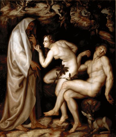 Stworzenie Ewy (malarstwo) autorstwa Andrea di Mariotto del Minga