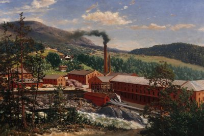 Fabryka Embretsfoss autorstwa Andreas Disen
