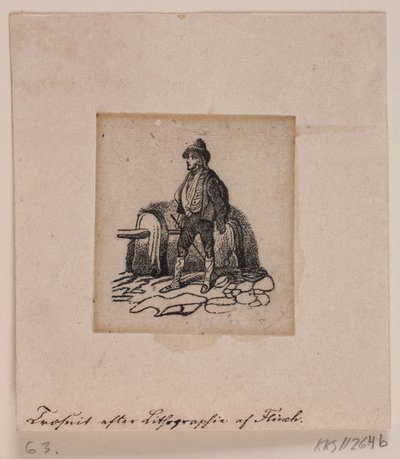 Najemca (?) (po litografii) autorstwa Andreas Flinch