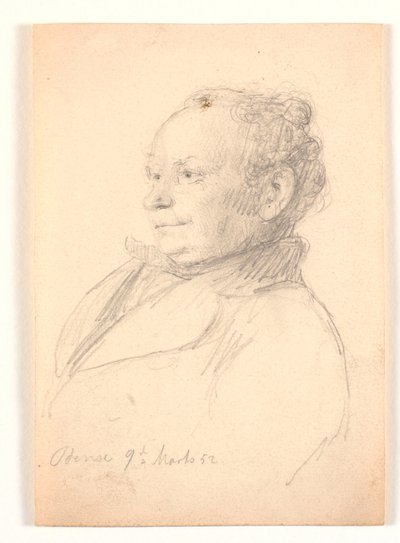 męski portret profil 3/4 w lewo autorstwa Andreas Fritz