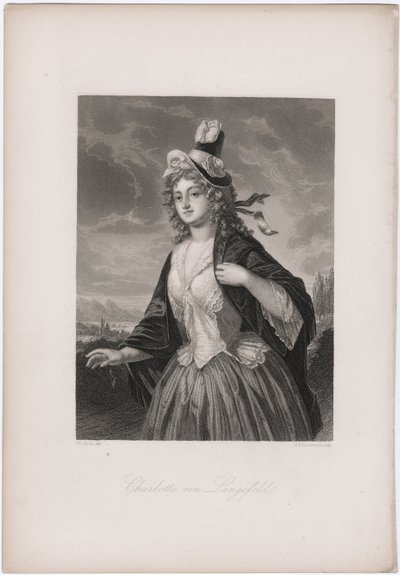 Charlotte von Lengefeld, lata 50. XIX wieku autorstwa Andreas Johann Fleischmann