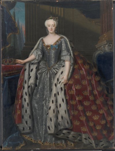 Sophie Magdalena, królowa Christiana VI autorstwa Andreas Møller
