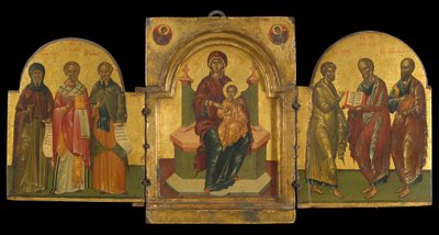Tryptyk (tempera jajowa na panelu) autorstwa Andreas Rico