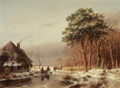 Skraj lasu autorstwa Andreas Schelfhout