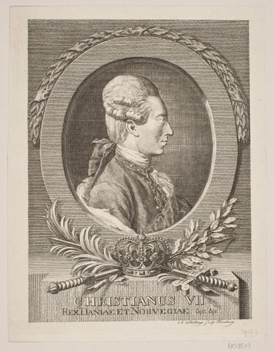 Chrześcijanin VII autorstwa Andreas Støttrup