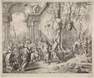 Chrystus uzdrawia dwoje niewidomych autorstwa Andreas van der Myn (possibly)