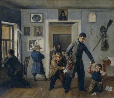 W szkole, 1854 autorstwa Andrei Andreyevich Popov