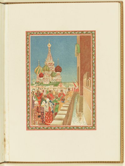 Program do opery Życie za cara M. Glinki, 1896. autorstwa Andrei Petrovich Ryabushkin