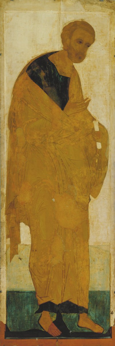 Apostoł Piotr z Góry Deesis, ok. 1408 autorstwa Andrei Rublev