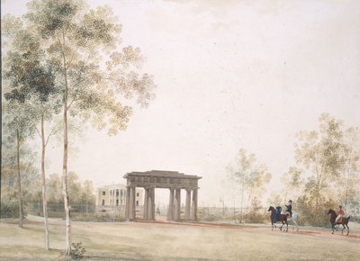 Brama do parku w Carskim Siole, po 1821 r. autorstwa Andrei Yefimovich Martynov