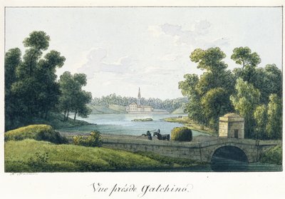 Pałac Priory w Gatchinie, przed 1817 r. autorstwa Andrei Yefimovich Martynov