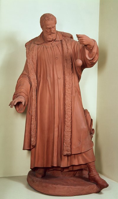 Galileo Galilei (1564-1642) ok. 1630 (terakota) autorstwa Andreus Boni