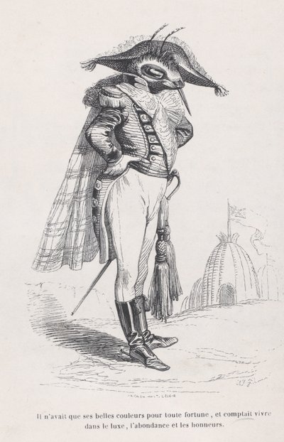 Miał tylko swoje piękne kolory... ze Scen z życia prywatnego i publicznego z..., ca. 1837-47. autorstwa Andrew Best Leloir