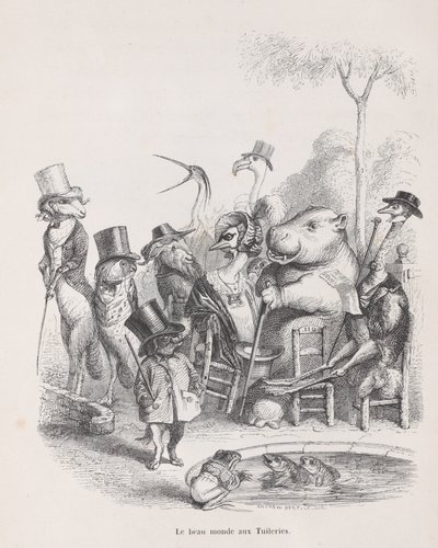 Piękny świat Tuileries ze scen z życia prywatnego i publicznego..., ca. 1837-47. autorstwa Andrew Best Leloir