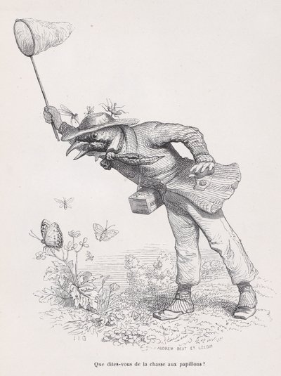 Co powiesz o polowaniu na motyle ze Scen z Prywatnego i Publicznego L..., ca. 1837-47. autorstwa Andrew Best Leloir