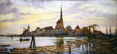 Rostock (akwarela na papierze) autorstwa Andrew Brown Donaldson