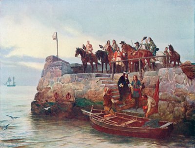 Przegrana sprawa: Ucieczka Jakuba II po bitwie nad rzeką Boyne autorstwa Andrew Carrick (after) Gow