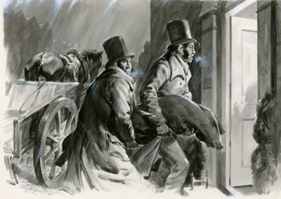 Burke and Hare Grave Robbers and Murderers (gwasz na papierze) autorstwa Andrew Howat