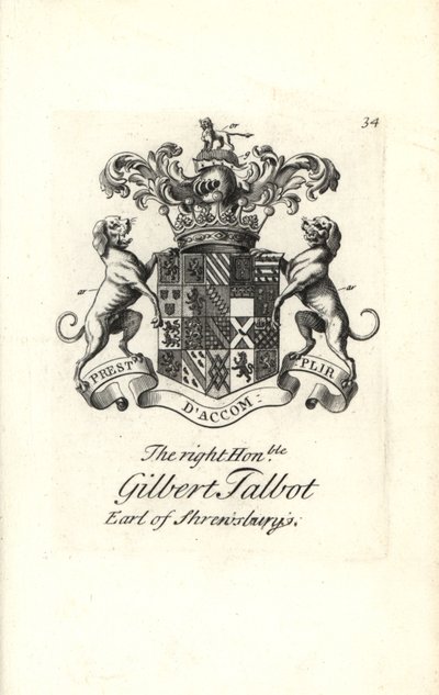 Herb i herb prawego szanownego Gilberta Talbot autorstwa Andrew Johnston