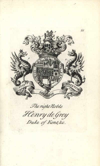 Herb i herb prawego szlachcica Henry de Gray autorstwa Andrew Johnston