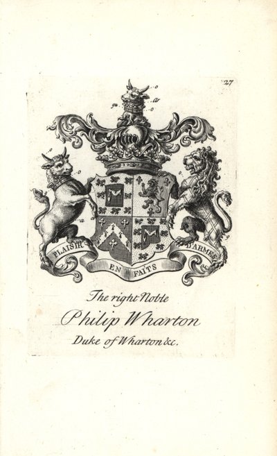 Herb i herb prawego szlachcica Philipa Wharton autorstwa Andrew Johnston
