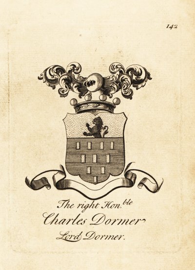 Herb Wielmożnego Charlesa Dormera, Lorda Dormera, 5. Barona Dormera autorstwa Andrew Johnston