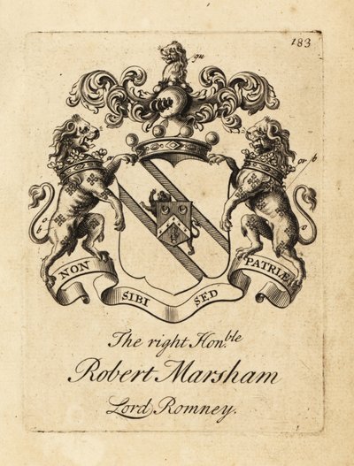 Herb szanownego Roberta Marshama, Lord Romney autorstwa Andrew Johnston
