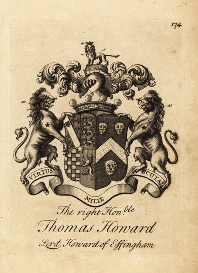 Herb Honorowego Thomasa Howarda, 2. hrabia Effingham, Lord Howard of Effingham autorstwa Andrew Johnston