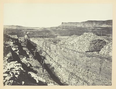 Burning Rock Cut, Green River Valley autorstwa Andrew Joseph Russell