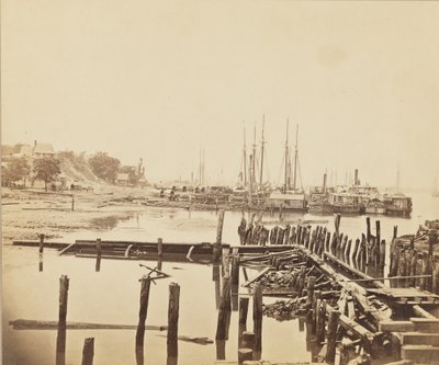 City Point, Virginia, c.1861-1865 (druk albumowy) autorstwa Andrew Joseph Russell