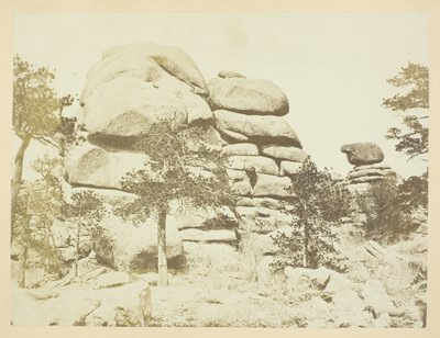 Granite Rock, Buford Station, góry Laramie autorstwa Andrew Joseph Russell