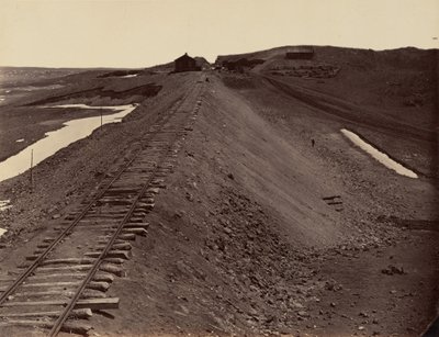 Płyta 2. Granitowy kanon, ze zbiornika na wodę, 1869 r. (zdjęcie) autorstwa Andrew Joseph Russell