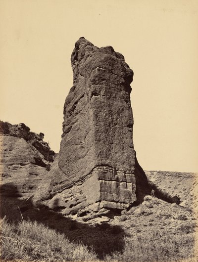 Płyta 31. Monument Rock, Mouth of Echo Canon, 1869 r. (zdjęcie) autorstwa Andrew Joseph Russell