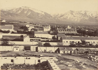 Płyta 45. Salt Lake City, z góry Tabernakulum, 1869 (zdjęcie) autorstwa Andrew Joseph Russell