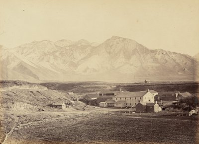 Płyta 49. Fabryki bawełny i wełny Brighama Younga, 1869 r. (zdjęcie) autorstwa Andrew Joseph Russell