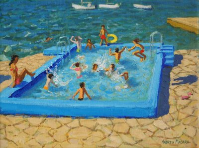 Niebieski basen, Vrsar, Chorwacja, 2017, autorstwa Andrew Macara