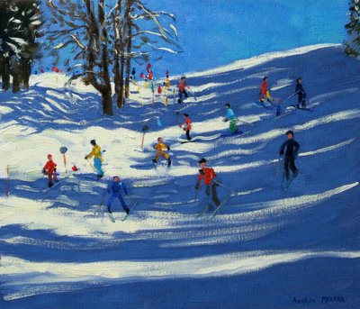 Niebieskie cienie, Morzine autorstwa Andrew Macara