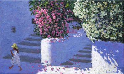 Bugenwilla, Anandas, Milos, Wyspy Greckie, 2017, autorstwa Andrew Macara