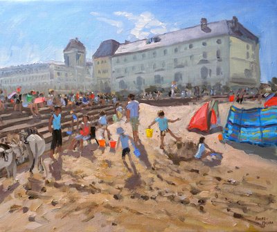 Jasny poranek, Llandudno, 2009 (olej na płótnie) autorstwa Andrew Macara