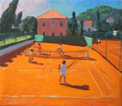 Tenis ziemny, Lapad, Chorwacja, 2012, autorstwa Andrew Macara