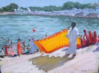 Suszenie Sari, Pushkar autorstwa Andrew Macara